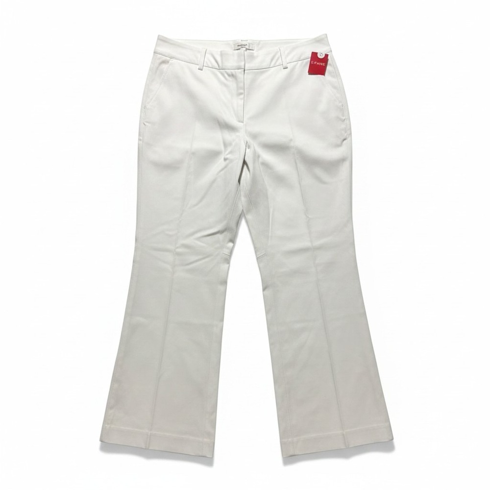 Spanx 1XT Womens White Silver Linings Kick Flare Pants Tall Casual Preppy
